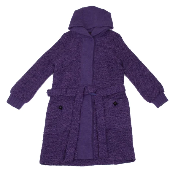 SONIA BY SONIA RYKIEL Hooded  Knit Gown Coat K-169882_002