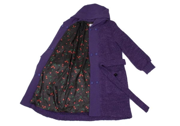 SONIA BY SONIA RYKIEL Hooded  Knit Gown Coat K-169882_011