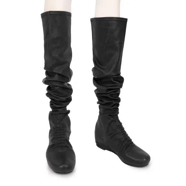 Rick Owens Tucked Leather Stockings Boots K-169884_002