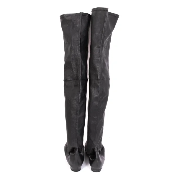 Rick Owens Tucked Leather Stockings Boots K-169884_004