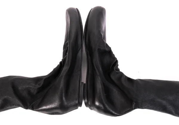 Rick Owens Tucked Leather Stockings Boots K-169884_008