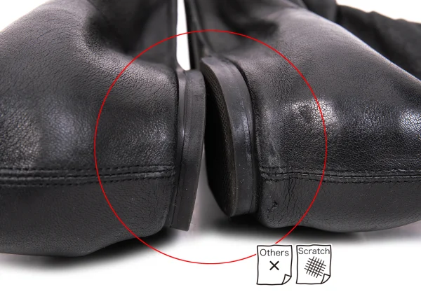 Rick Owens Tucked Leather Stockings Boots K-169884_011