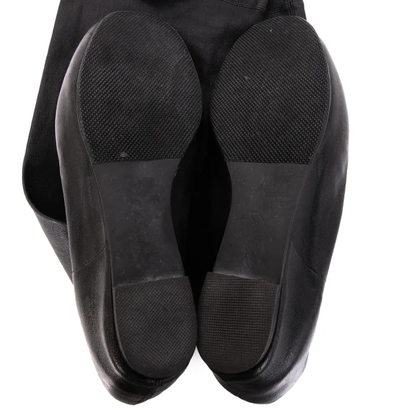 Rick Owens Tucked Leather Stockings Boots K-169884_012