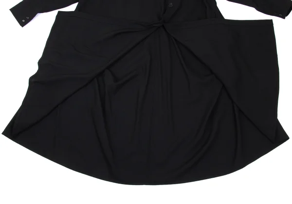 Yohji Yamamoto FEMME Wool Button Design Long Dress K-169887_013