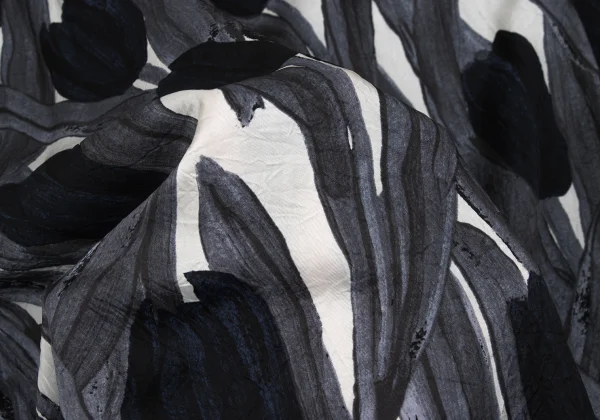 Plantation Graphic Printed Cupro Long Shirt Dress K-169890_016