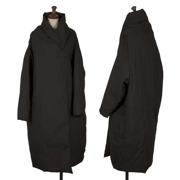 mizuiro ind Shawl-collar Down Coat Black S-M K-169893_001