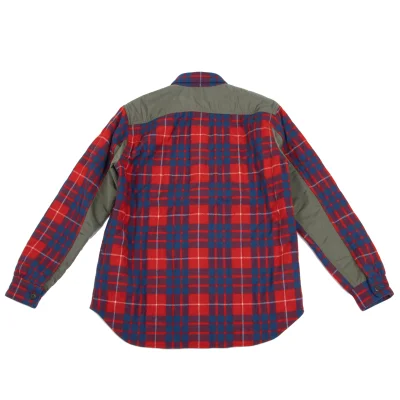 COMME des GARCONS HOMME Quilting Padded Checker Shirt