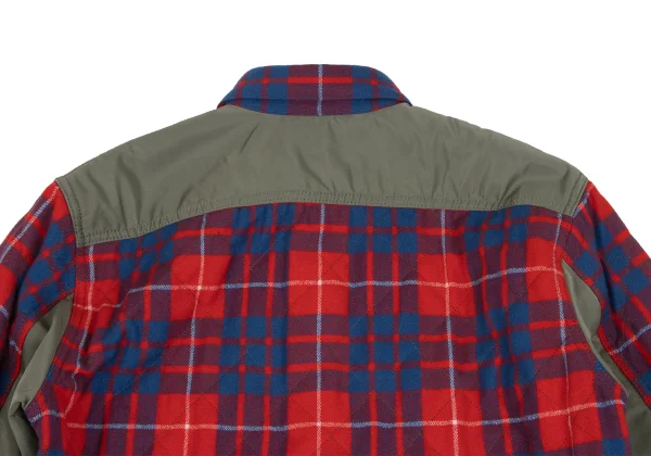 COMME des GARCONS HOMME Quilting Padded Checker Shirt K-169894_002