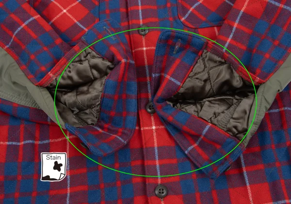 COMME des GARCONS HOMME Quilting Padded Checker Shirt K-169894_011