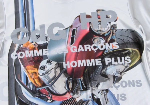COMME des GARCONS HOMME PLUS Bike Print Long T-shirt K-169896_005