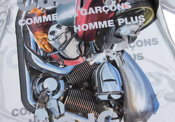 COMME des GARCONS HOMME PLUS Bike Print Long T-shirt K-169896_006