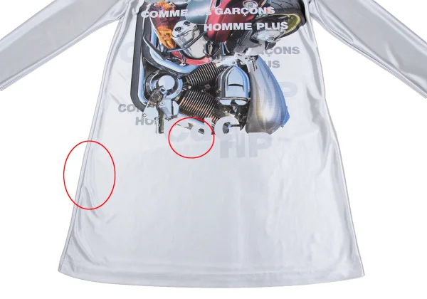 COMME des GARCONS HOMME PLUS Bike Print Long T-shirt K-169896_011