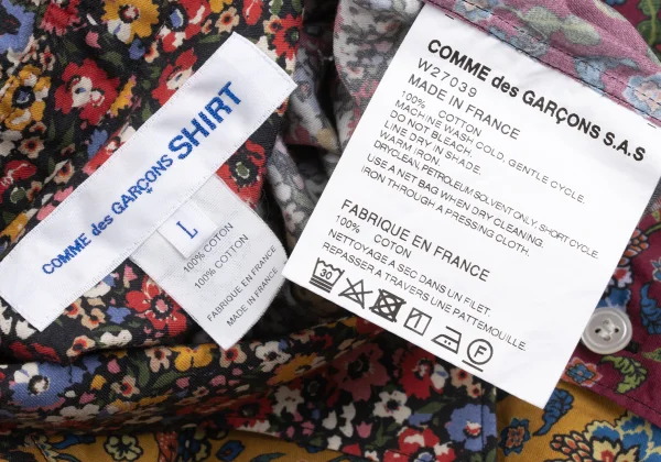 COMME des GARCONS SHIRT Flower Printed Long Sleeve Shirt K-169897_013
