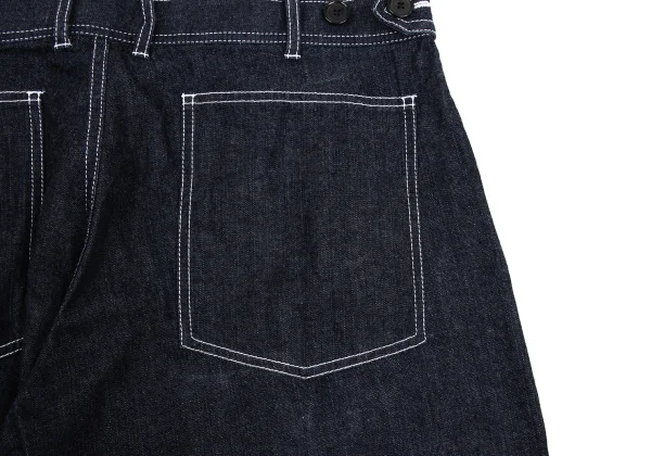 COMME des GARCONS SHIRT White Stitch Switching Denim Pants K-169899_015