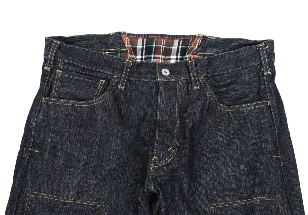 JUNYA WATANABE MAN Flannel Checker Switching Denim Pants K-169902_003
