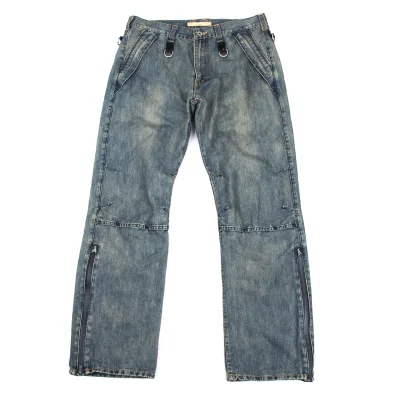 JUNYA WATANABE MAN Zipper Mesh Switching Denim Pants