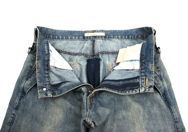 JUNYA WATANABE MAN Zipper Mesh Switching Denim Pants K-169903_006