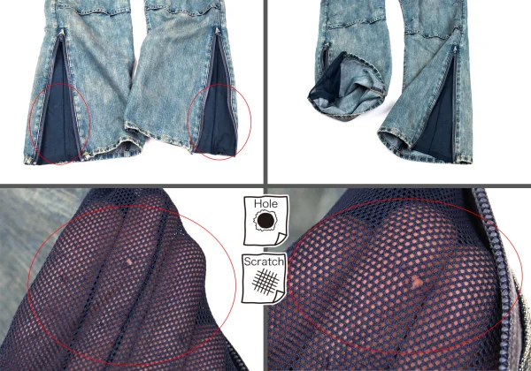 JUNYA WATANABE MAN Zipper Mesh Switching Denim Pants K-169903_013