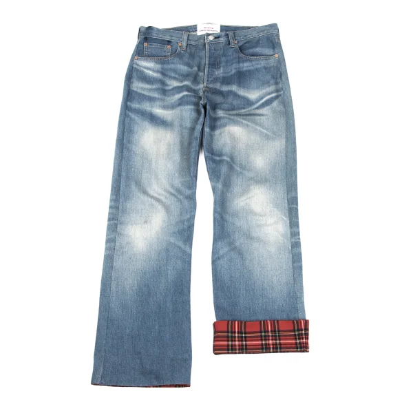 JUNYA WATANABE×Levi's Tartan Paneled Check Jeans  Indigo L K-169905_001