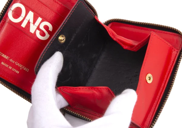 COMME des GARCONS Logo Printed Round-zip Wallet K-169908_013