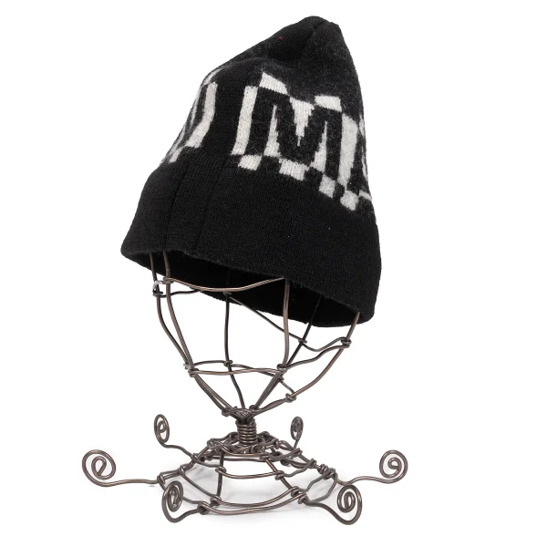 JUNYA WATANABE MAN COMME des GARCONS Check Logo Knit Cap Black  K-169910_001