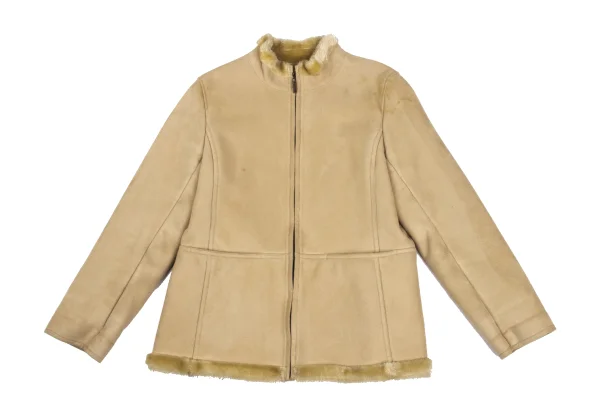 SONIA RYKIEL Acrylic Fur Lined Synthetic Mouton Blouson K-169914_002