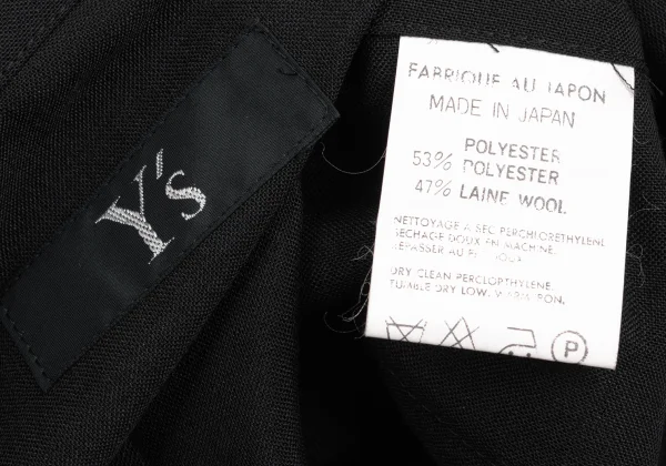 Y's Poly Wool Shirt Jacket K-169916_016