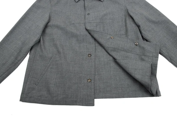 Y's Wool Snap Button Shirt Jacket K-169917_013