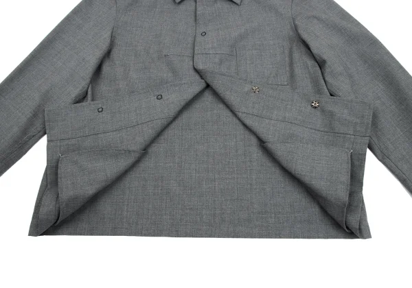 Y's Wool Snap Button Shirt Jacket K-169917_015