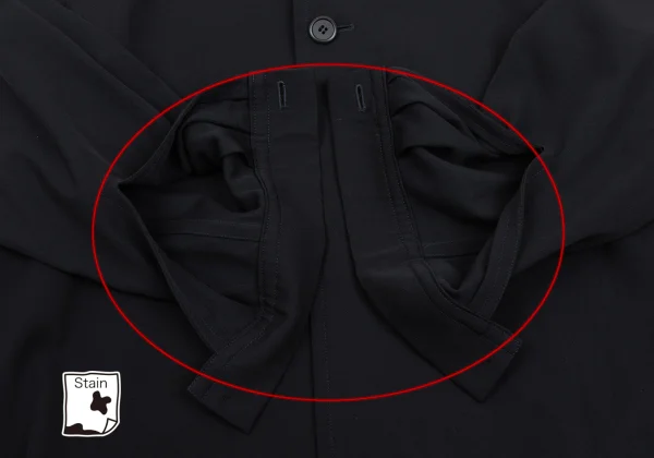 Y's Wool Gabardine 1B Shirt K-169918_010