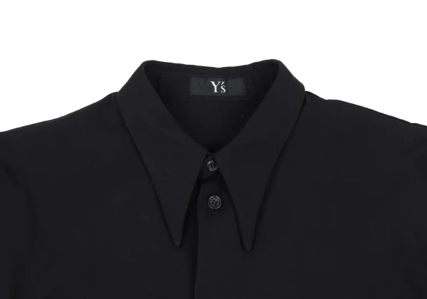 Y's Wool Gabardine Double Cuff Shirt K-169919_004
