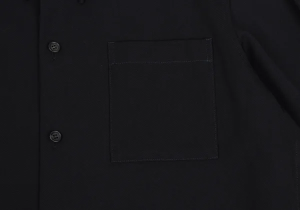 Y's Wool Gabardine Double Cuff Shirt K-169919_006