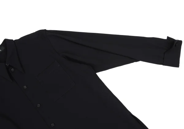 Y's Wool Gabardine Double Cuff Shirt K-169919_007