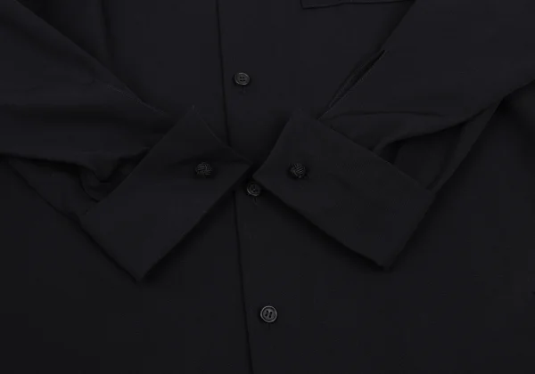 Y's Wool Gabardine Double Cuff Shirt K-169919_008