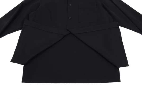 Y's Wool Gabardine Double Cuff Shirt K-169919_012