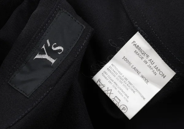 Y's Wool Gabardine Double Cuff Shirt K-169919_015