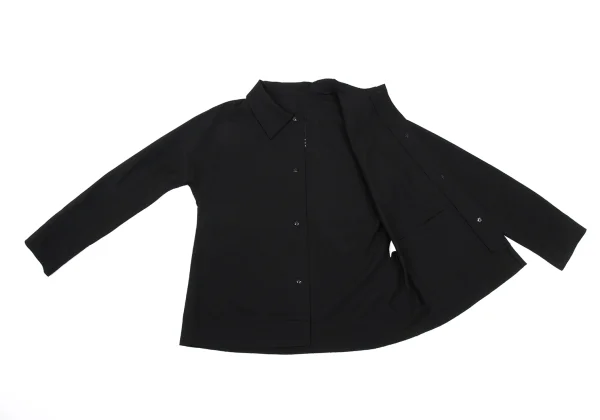 Y's Wool Gabardine Fly-front Jacket K-169920_010