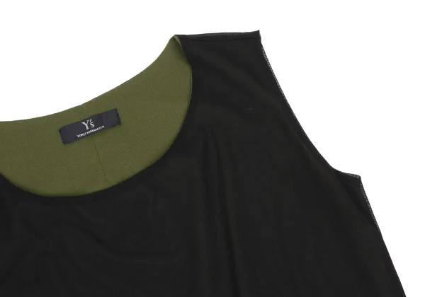 Y's Mesh Layered Reversible Sleeveless Top K-169921_005