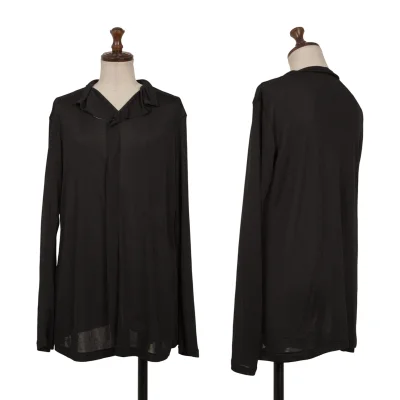 Yohji Yamamoto FEMME Poly Sheer Knit Blouse