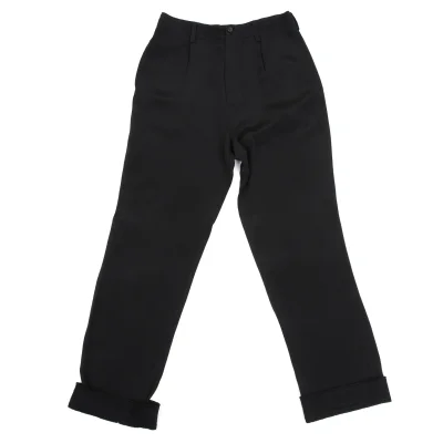 Yohji Yamamoto FEMME Silk Felt Switching Pants