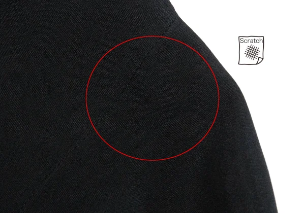 ヨウジヤマモト ファムYohji Yamamoto FEMME シルクフェルト切替セットアップ 黒M S K-169929_005