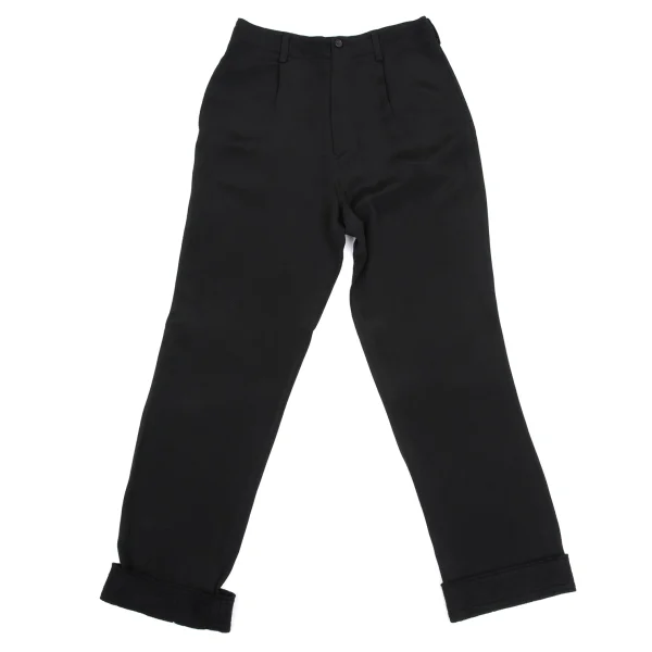 ヨウジヤマモト ファムYohji Yamamoto FEMME シルクフェルト切替セットアップ 黒M S K-169929_013