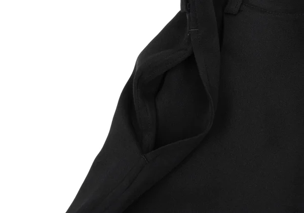 ヨウジヤマモト ファムYohji Yamamoto FEMME シルクフェルト切替セットアップ 黒M S K-169929_015
