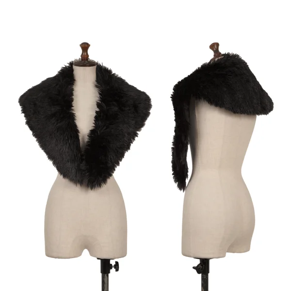 tricot COMME des GARCONS Faux Fur Tippet Black  K-169931_001
