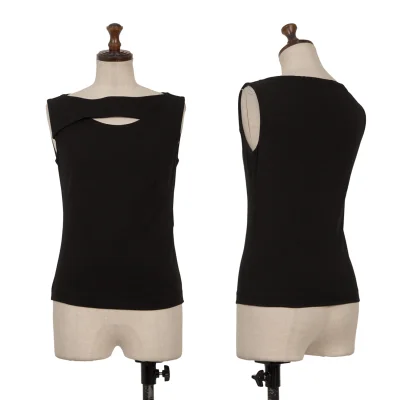 Sybilla Neck Design Stretch Sleeveless Top