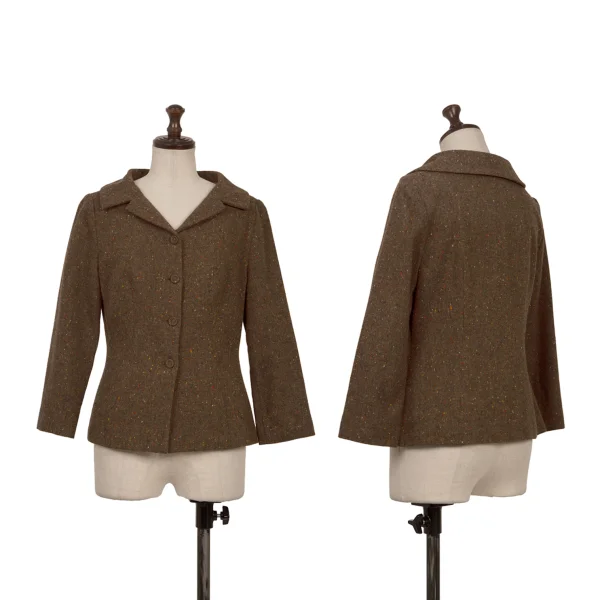 Sybilla Wool Nep Tweed Jacket Brown M K-169935_001