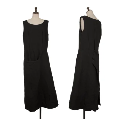 COMME des GARCONS Poly Wrap Design Sleeveless Dress