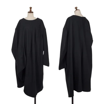COMME des GARCONS Wool-blend Volume Switching Asymmetrical Dress
