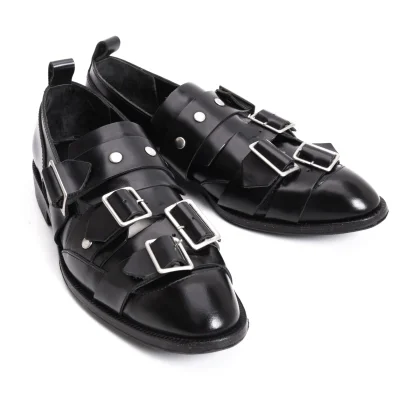 COMME des GARCONS Belted Design Leather Shoes