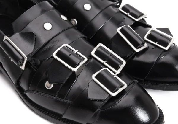 COMME des GARCONS Belted Design Leather Shoes K-169939_007
